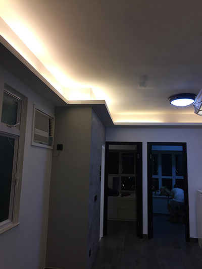設計訂造及安裝室內金屬燈飾工程案例4