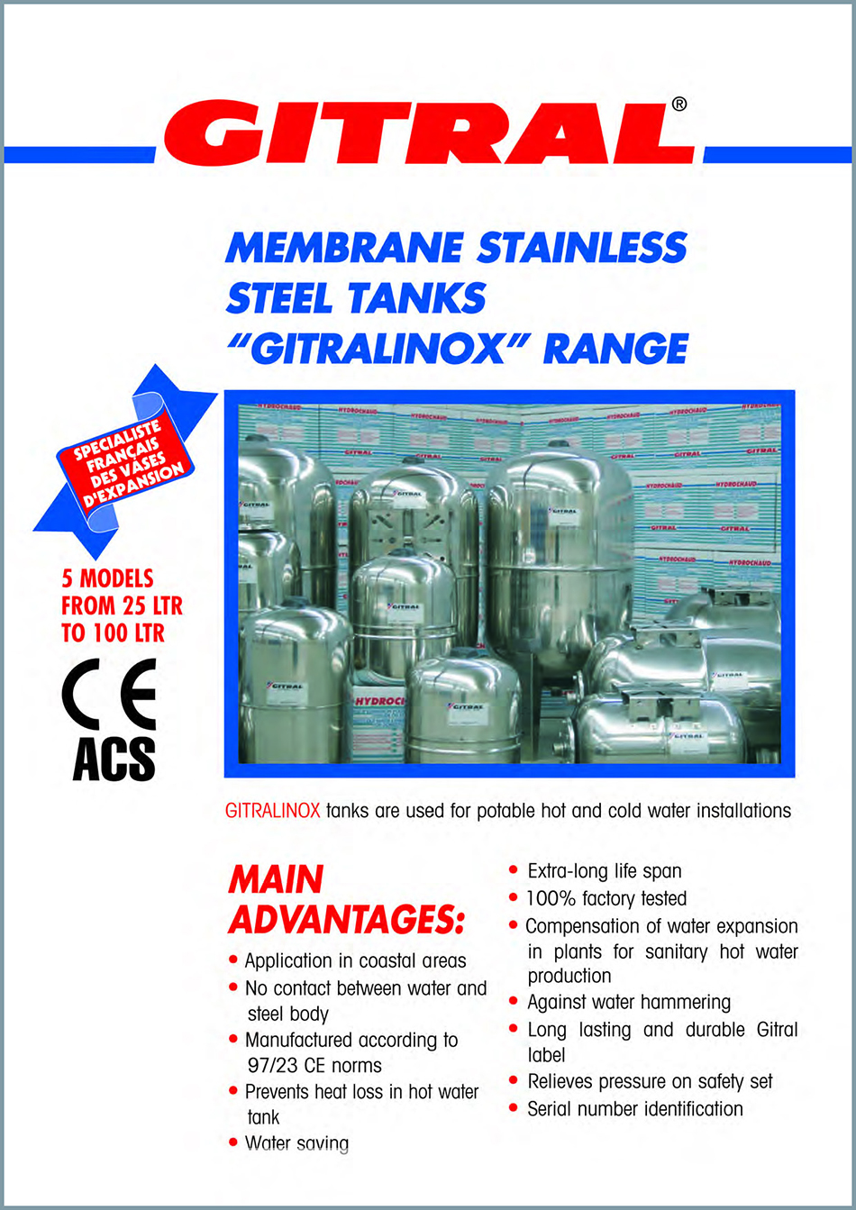 Gitral Expansion Tank​水泵壓力缸規格3