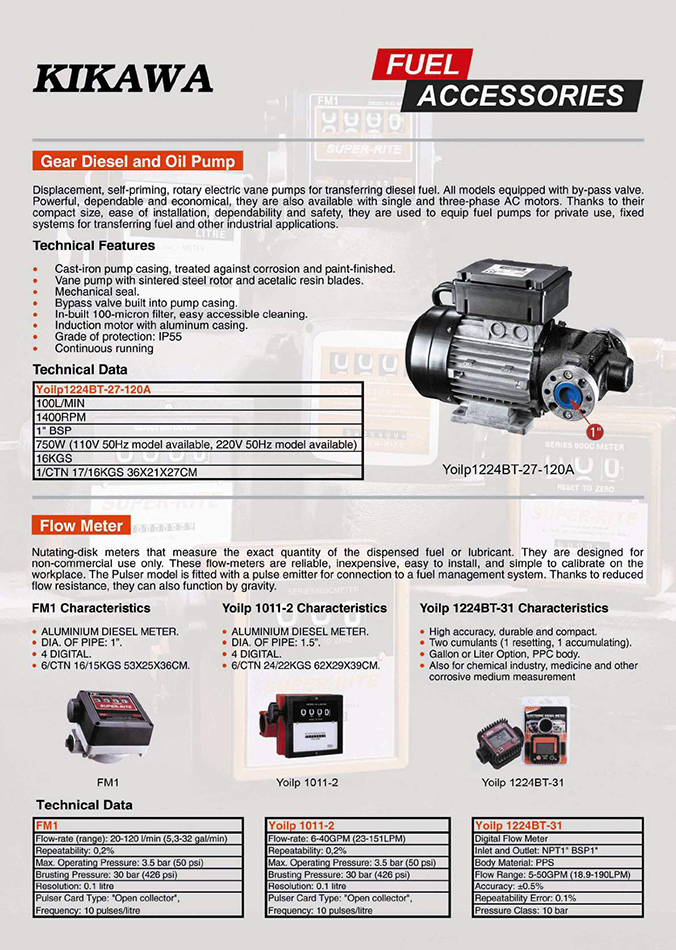 Kikawa Diesel Pumps／Fuel Accessories／木川油泵及燃料配件規格5