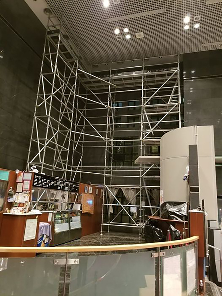 商業室內Form5通架安裝及拆卸一條龍案例-元朗大會堂
