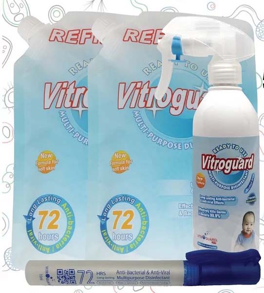 德國製造VitroGuard抗病毒消毒劑（長效72小時、無酒精、幼兒都用得）