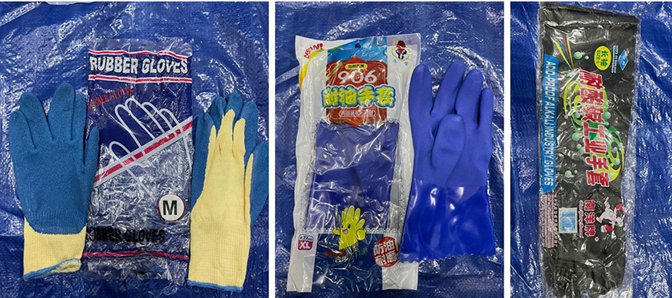 手套系列：防油膠手套-防滑膠手套-耐酸鹼化學膠手套批發