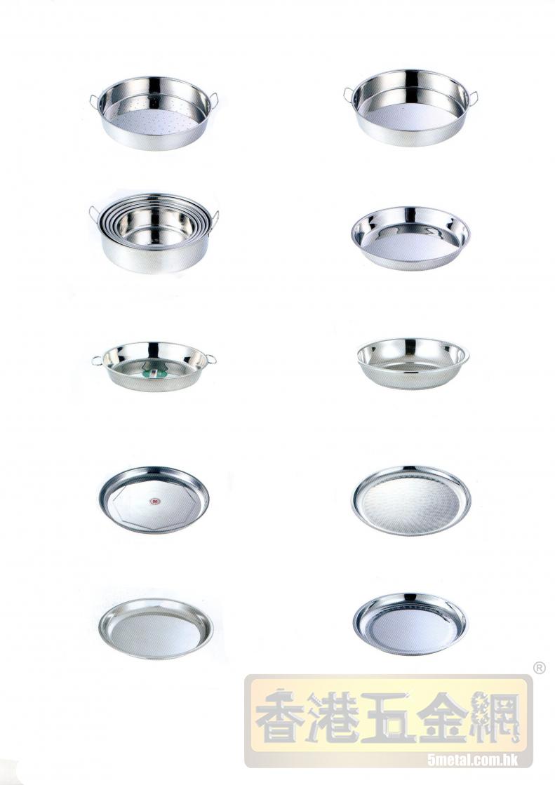 不銹鋼蒸盤-糕盤-耐空氣-水-耐腐蝕-高硬度-合金鋼-炊具-餐具-盤-盛器-蒸飯盤-糕盤