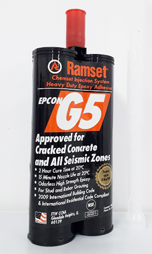 Ramset立射G5種鐵膠／植筋膠／鋼筋植筋膠／High-Strength-Epoxy-Adhesive／Chemical-Anchors