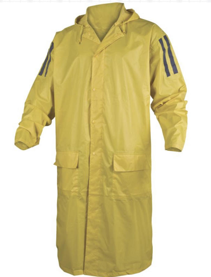 Delta-Plus螢光雨褸MA400地盤雨褸-地盤雨衣-反光雨衣-地盤反光雨衣-反光雨褸-認證EN343：2019
